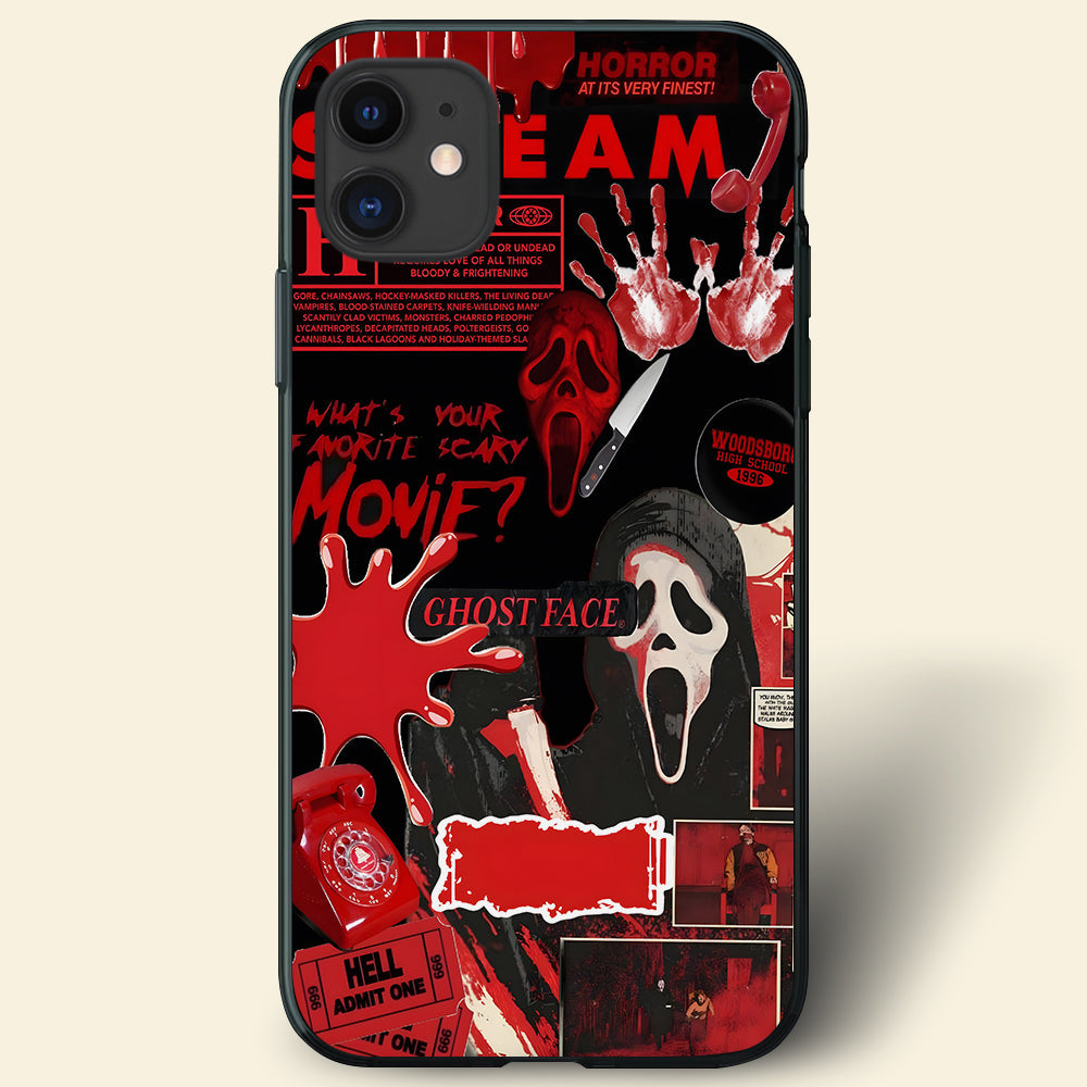 Personalized Ghost Face Phone Case - Perfect Spooky Gift for Horror Fans