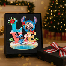 Load image into Gallery viewer, “Capture the Love this Christmas” - Custom Photo Couple Acrylic Ornament - Personalized Gifts for Couples and Loved Ones Ornament PopCulturePrints
