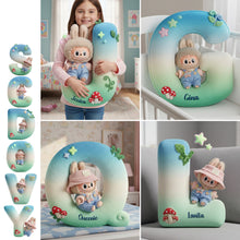 Load image into Gallery viewer, Cute Monster Pillow - Personalized Kids Gift for a Special Touch Pillow PopCulturePrints
