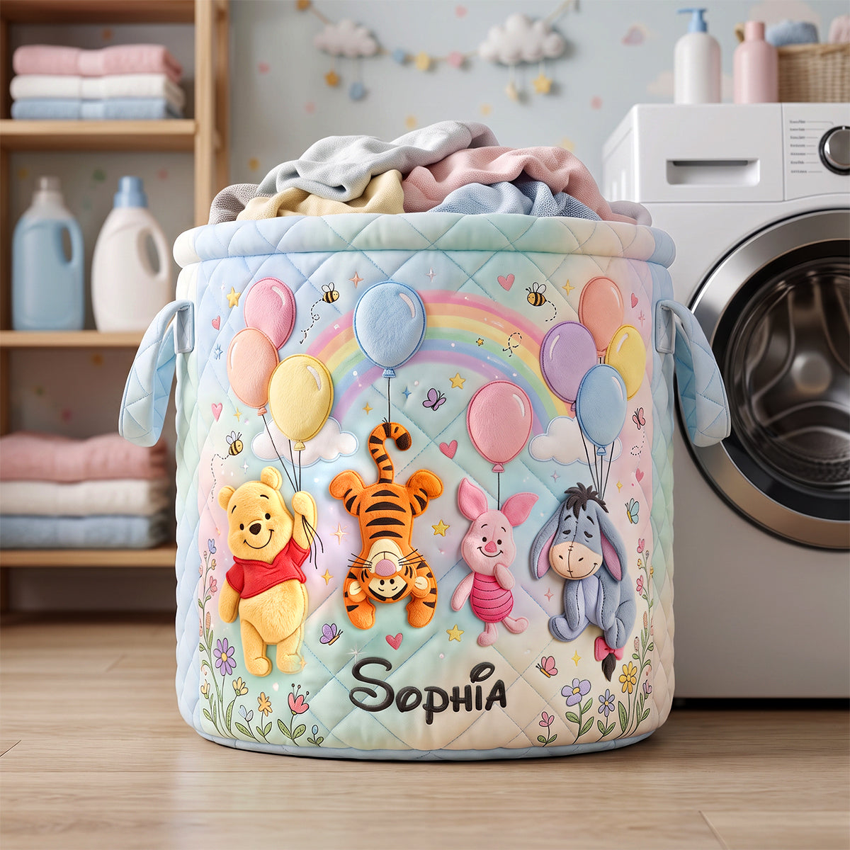 Woodland Friends Laundry Basket - Personalized Gifts 02nadh160726 Laundry Basket PopCulturePrints