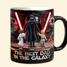 Load image into Gallery viewer, The Best Dad in the Galaxy Magic Mug - Custom Gifts for Dad, Grandpa, and More Coffee Mug PopCulturePrints
