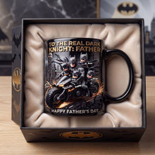 Load image into Gallery viewer, "To The Real Dark Knight: Father - Personalized Magic Coffee Mug for Dad and Grandpa" Coffee Mug PopCulturePrints
