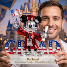 Load image into Gallery viewer, "Celebrate Success with a Touch of Patriotism!" - Personalized Patriotic Graduate Acrylic Plaque - Custom Gift for Graduates Shaped Plaques PopCulturePrints
