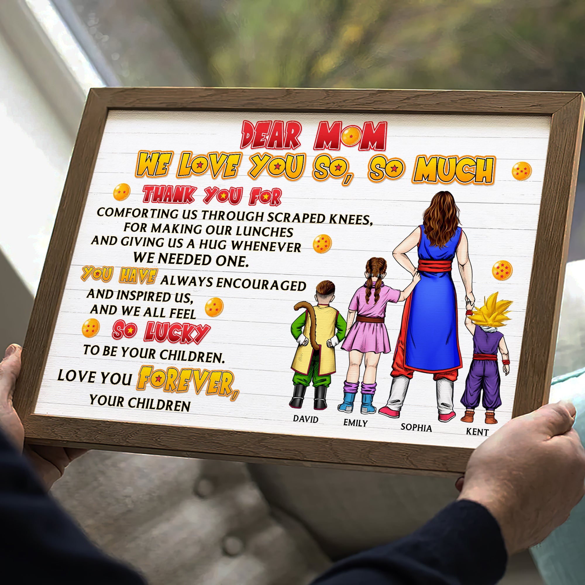 Personalized Super Mom Canvas Print - Custom Gifts for Mother's Day Poster & Canvas PopCulturePrints