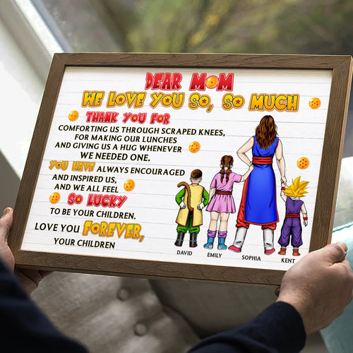 Personalized Super Mom Canvas Print - Custom Gifts for Mother's Day Poster & Canvas PopCulturePrints
