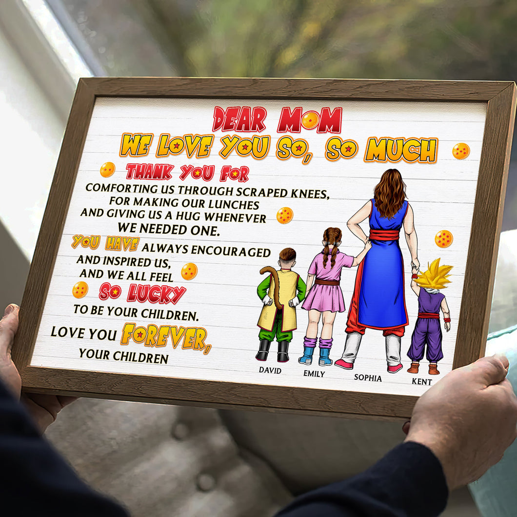 Personalized Super Mom Canvas Print - Custom Gifts for Mother's Day Poster & Canvas PopCulturePrints