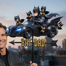 Load image into Gallery viewer, “Every Dad is a Superhero” - Night Guardian Dad Weather Vane - Personalized Gifts For Dads Metal Signs PopCulturePrints

