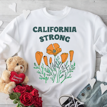 Load image into Gallery viewer, California Strong Poppy Flower Sweatshirt Shirts PopCulturePrints

