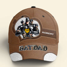 Load image into Gallery viewer, “My Superhero Dad” - Shadow Dad Classic Cap - Personalized Gift for Dad &amp; Grandpa Caps PopCulturePrints
