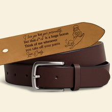 Load image into Gallery viewer, Personalized Secret Message Belt for Couples - Unique Gift for Him Belts PopCulturePrints
