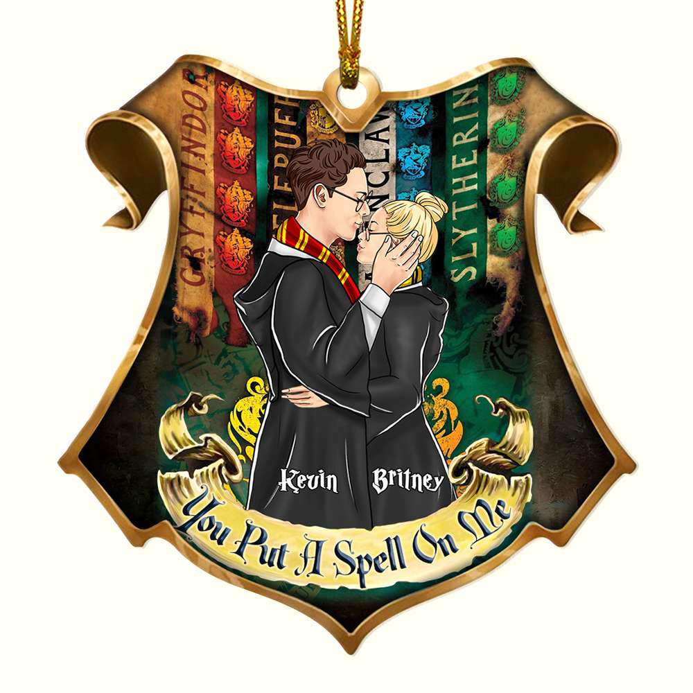 Personalized Christmas Ornament for Couples - You Put A Spell On Me