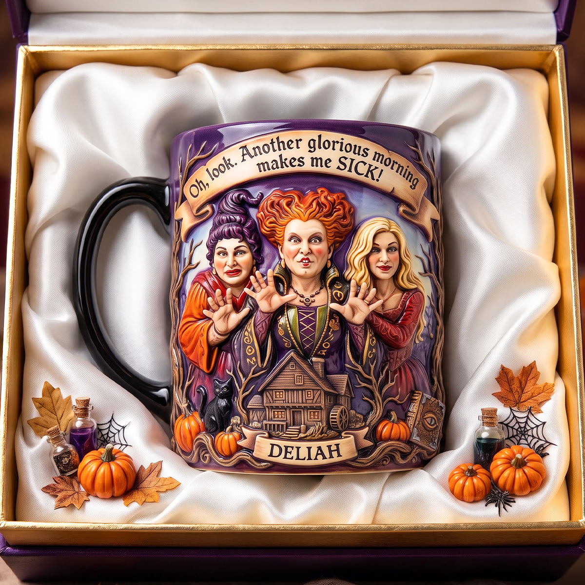 Oh Look! Another Glorious Morning - Funny Witchy Magic Mug - Personalized Halloween Gift Coffee Mug PopCulturePrints