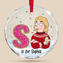 Load image into Gallery viewer, Personalized Christmas Ornament for Movie Lovers - Alphabet Initial Design Ornament PopCulturePrints
