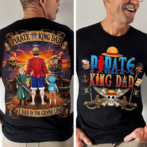 “#1 Dad In The Grand Line” - Legendary Adventure Dad Shirt - Personalized Gifts for Dads, Grandpa, and More! Shirts PopCulturePrints