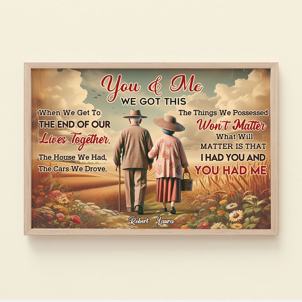 Romantic Couple Personalized Canvas Print - Timeless Love Art Poster & Canvas PopCulturePrints