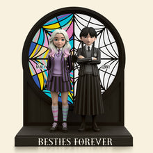 Load image into Gallery viewer, &quot;Besties Forever: Celebrate Your Horror Vibes&quot; - Personalized Horror Besties Plaque for Friends Shaped Plaques PopCulturePrints
