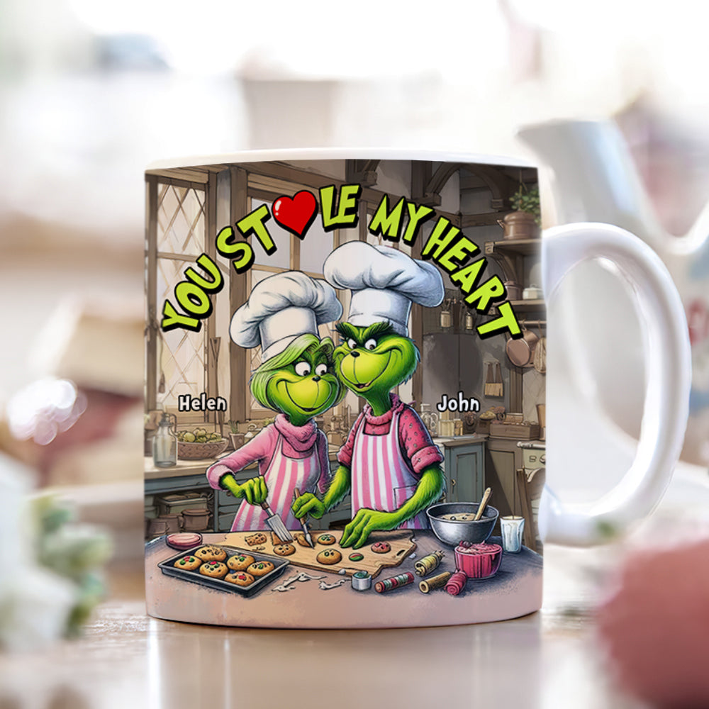 Custom 'You Stole My Heart' Couple Mug - Perfect Valentine's Day Gifts Coffee Mug PopCulturePrints