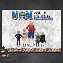 Load image into Gallery viewer, You&#39;re Our Hero - Personalized Jigsaw Puzzle for Mom, Queen of the Pirates Jigsaw Puzzles PopCulturePrints

