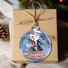 Load image into Gallery viewer, &quot;Bring Joy to Your Holiday Season!&quot; - Personalized Jolly Scary At Town Ornament - Perfect Gift for Fans of A Nightmare Before Christmas Ornament PopCulturePrints
