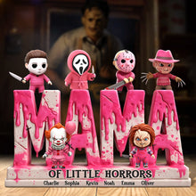 Load image into Gallery viewer, &quot;Every Mom Has a Little Horror - Personalized Plaque for the Unique Mom&quot; - Custom Gift for Mom, Grandma &amp; More Shaped Plaques PopCulturePrints
