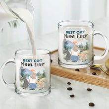 Load image into Gallery viewer, A Bond That Can&#39;t Be Broken - Personalized Glass Mug for Cat Lovers Glass Mug PopCulturePrints
