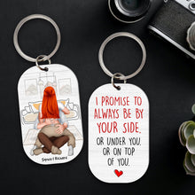 Load image into Gallery viewer, Personalized Romantic Couple Keychain Gift | Valentine&#39;s Day Gifts Keychains PopCulturePrints
