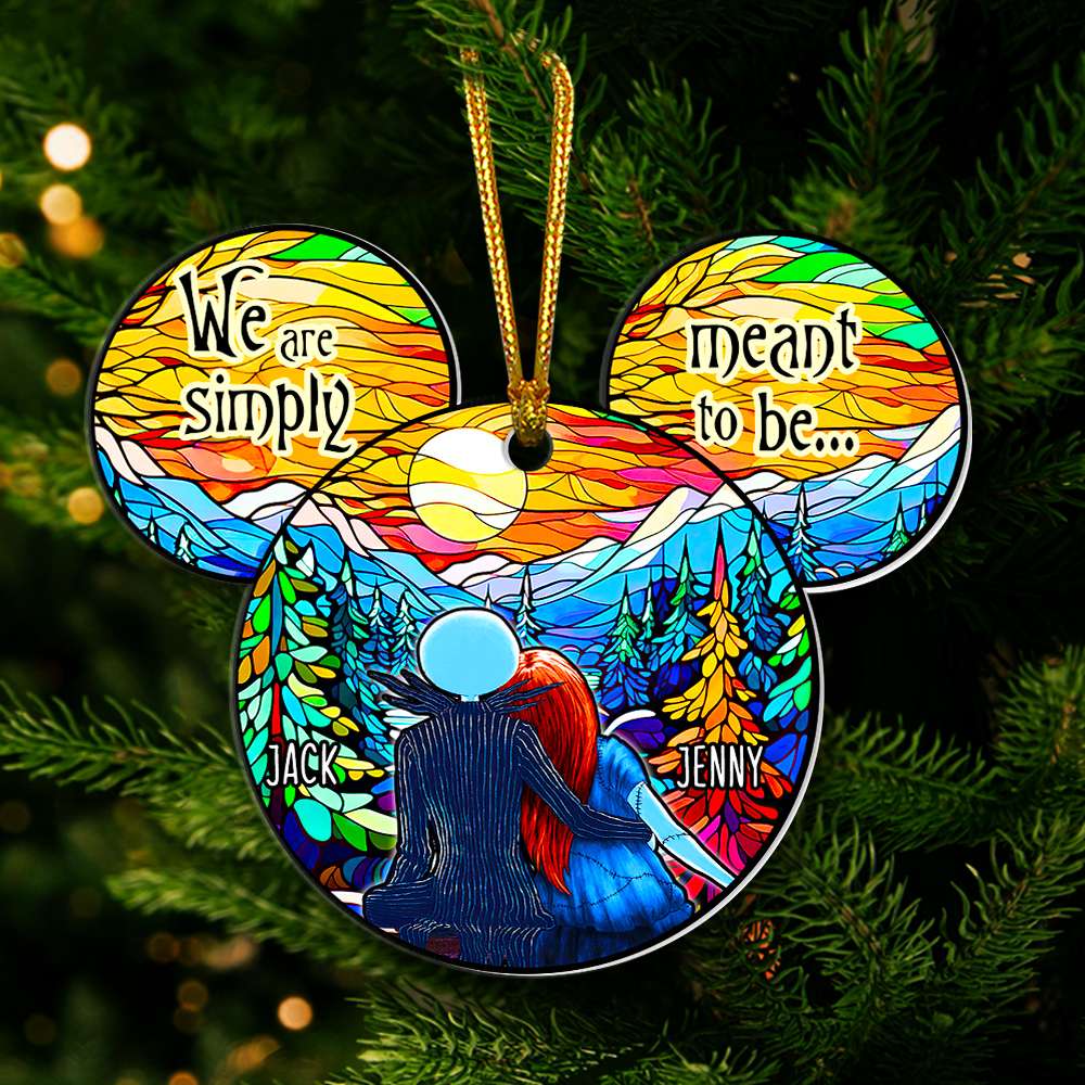 Personalized Christmas Ornament for Couples - Meant to Be Ornament PopCulturePrints