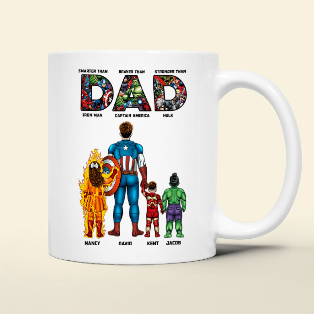 Superdad Personalized Coffee Mug - Perfect Gift for Father's Day Coffee Mug PopCulturePrints