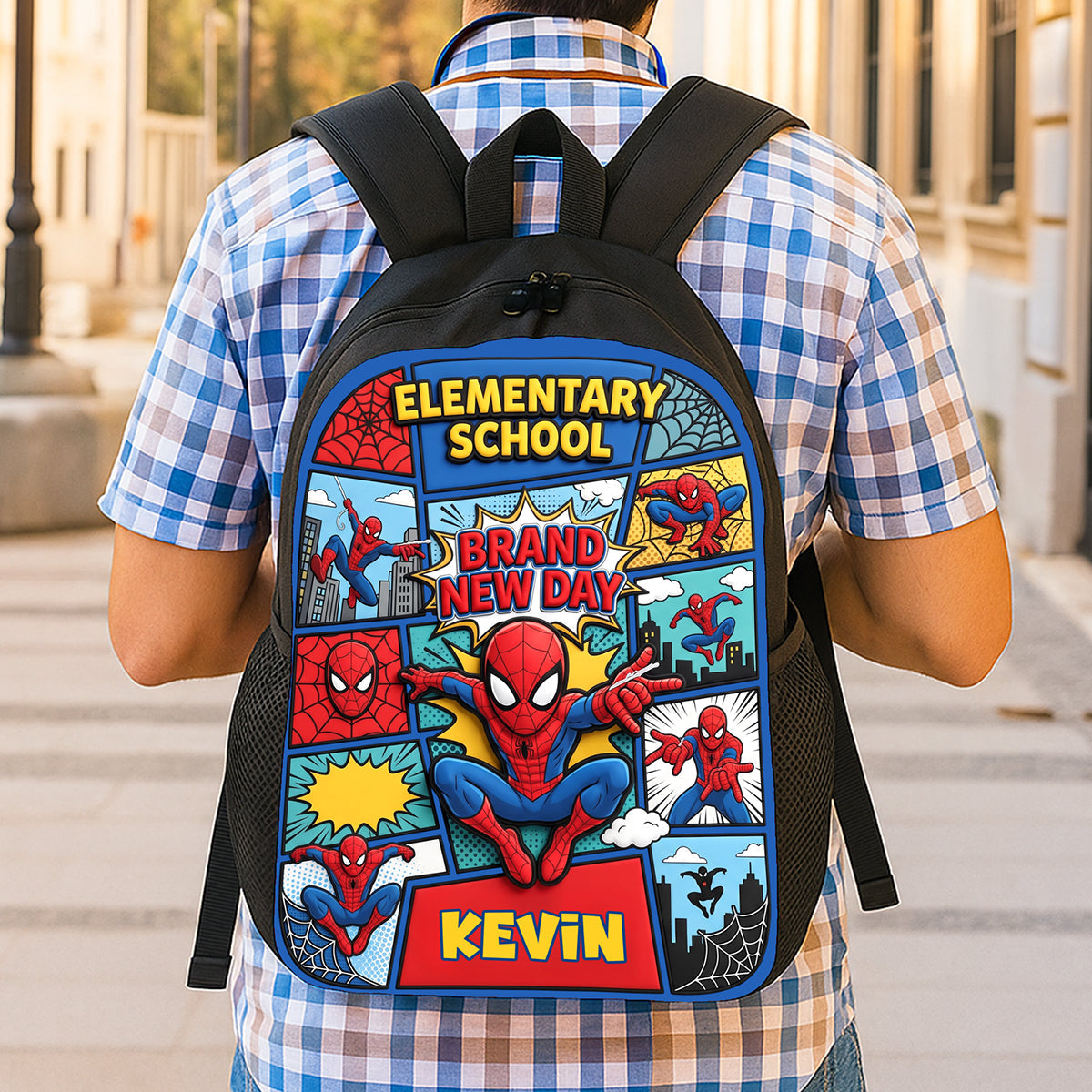 “Swing into Adventure” - Hero Adventure Backpack - Personalized Gift for Kids School Bag