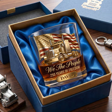 Load image into Gallery viewer, 250 Years Of Freedom Round Glass - Personalized Gifts For Trucker Lovers 03pglu110626 Glass PopCulturePrints
