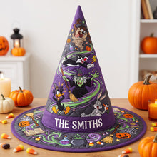 Load image into Gallery viewer, Spooky Quilted Witch Hat - Personalized Gifts For Halloween 02hatn140826 Quilted Witch Hat PopCulturePrints

