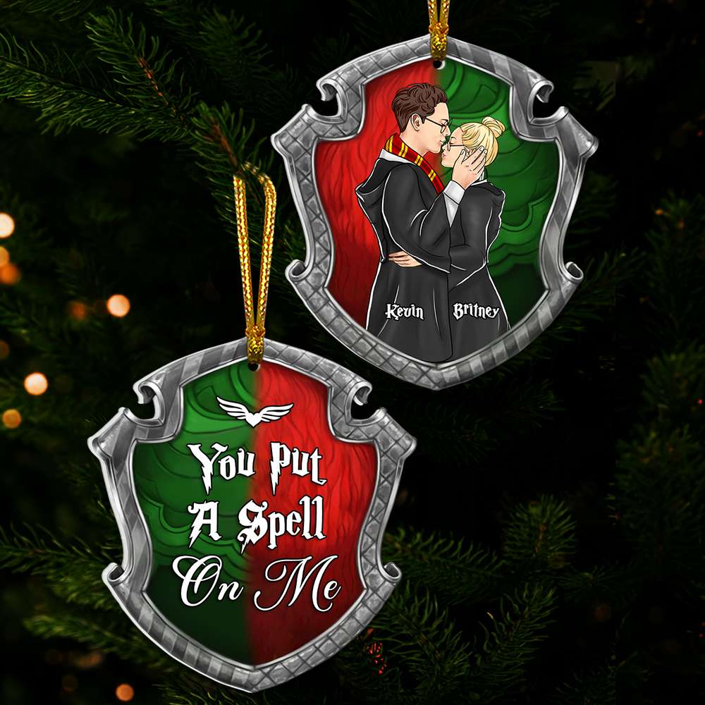 Customizable Harry Potter Couple Christmas Ornament - You Put A Spell On Me