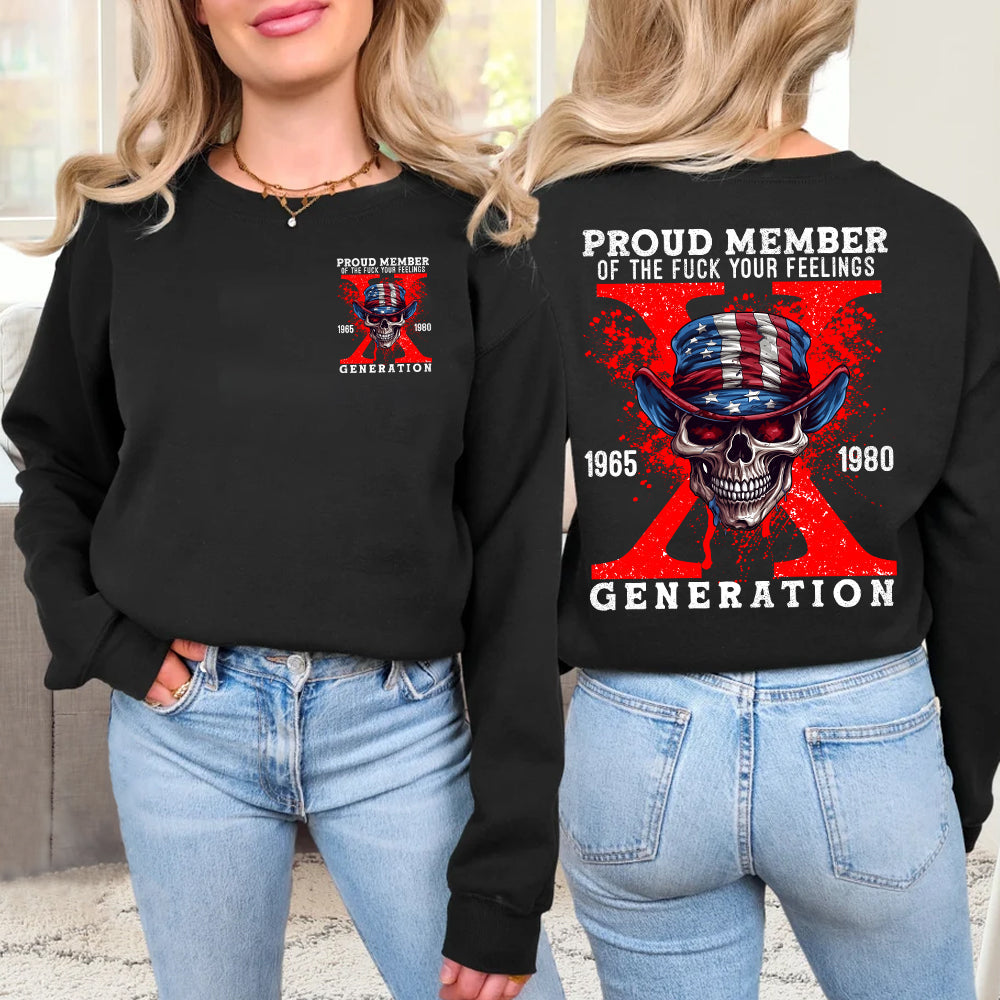 Generation X Attitude Skull Sweatshirt