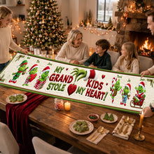 Load image into Gallery viewer, “My Kids Stole My Heart!” - Personalized Table Runner for Grandma Quilted Table Runner PopCulturePrints

