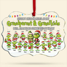 Load image into Gallery viewer, Personalized Grandparents &amp; Grandkids Christmas Ornament - Side By Side Or Miles Apart
