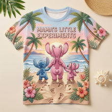 Load image into Gallery viewer, "Mama's Little Experiments" - Personalized Gift for Moms, Grandmas &amp; More - Unique T-Shirt AOP Products PopCulturePrints
