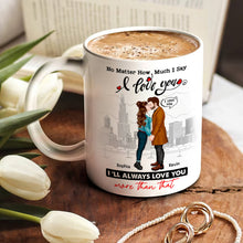 Load image into Gallery viewer, Personalized Couple Coffee Mug - I Love You Always Coffee Mug PopCulturePrints
