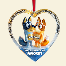 Load image into Gallery viewer, You&#39;re By Far My Favorite Ornament - Personalized Christmas Gift for Couples Ornament PopCulturePrints
