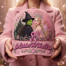 Load image into Gallery viewer, In October We Wear Pink - Customizable Pink Spell Strength Classic Cap Caps PopCulturePrints
