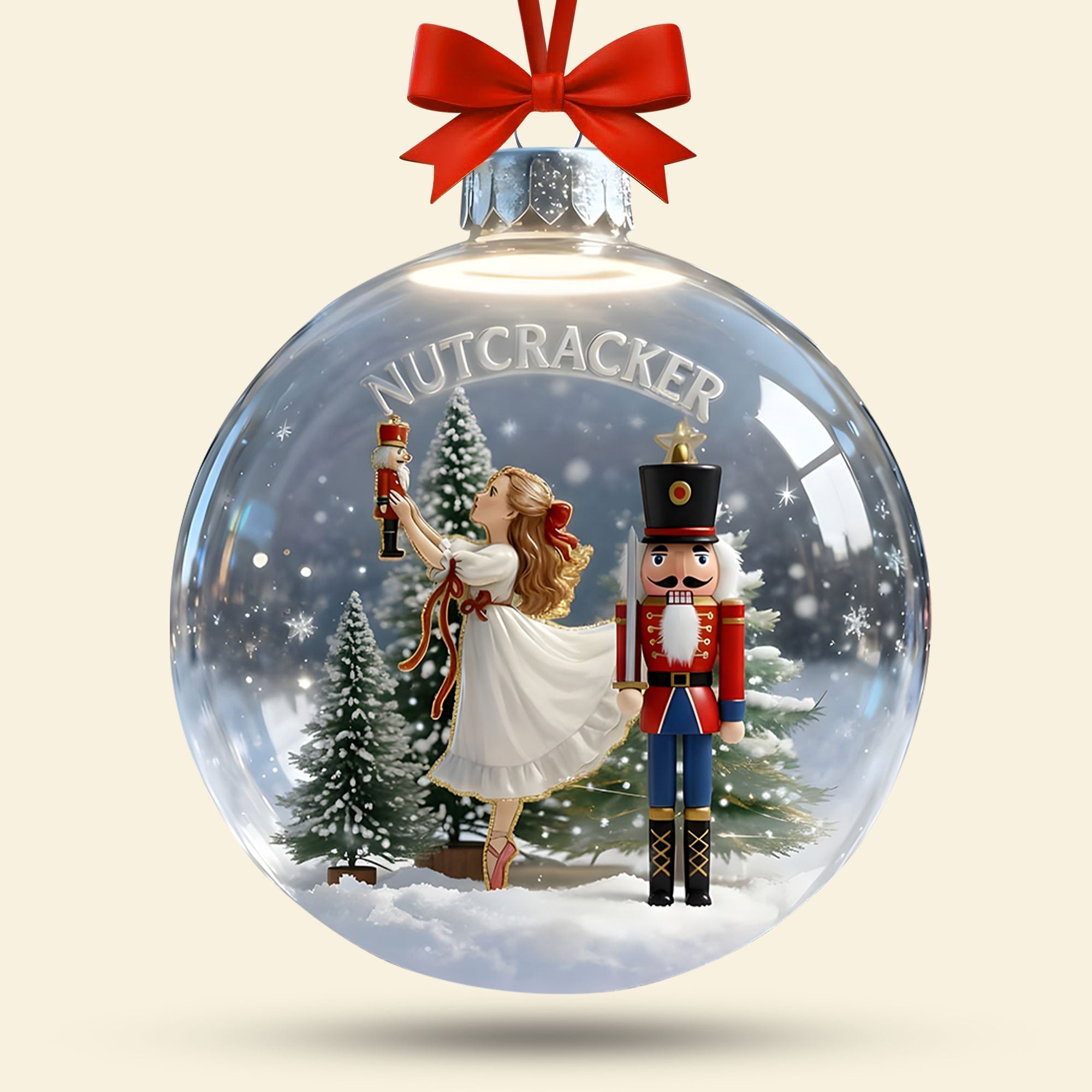 “Celebrate Magic and Dance” - Personalized Christmas Ornament for Ballet Lovers Ornament PopCulturePrints
