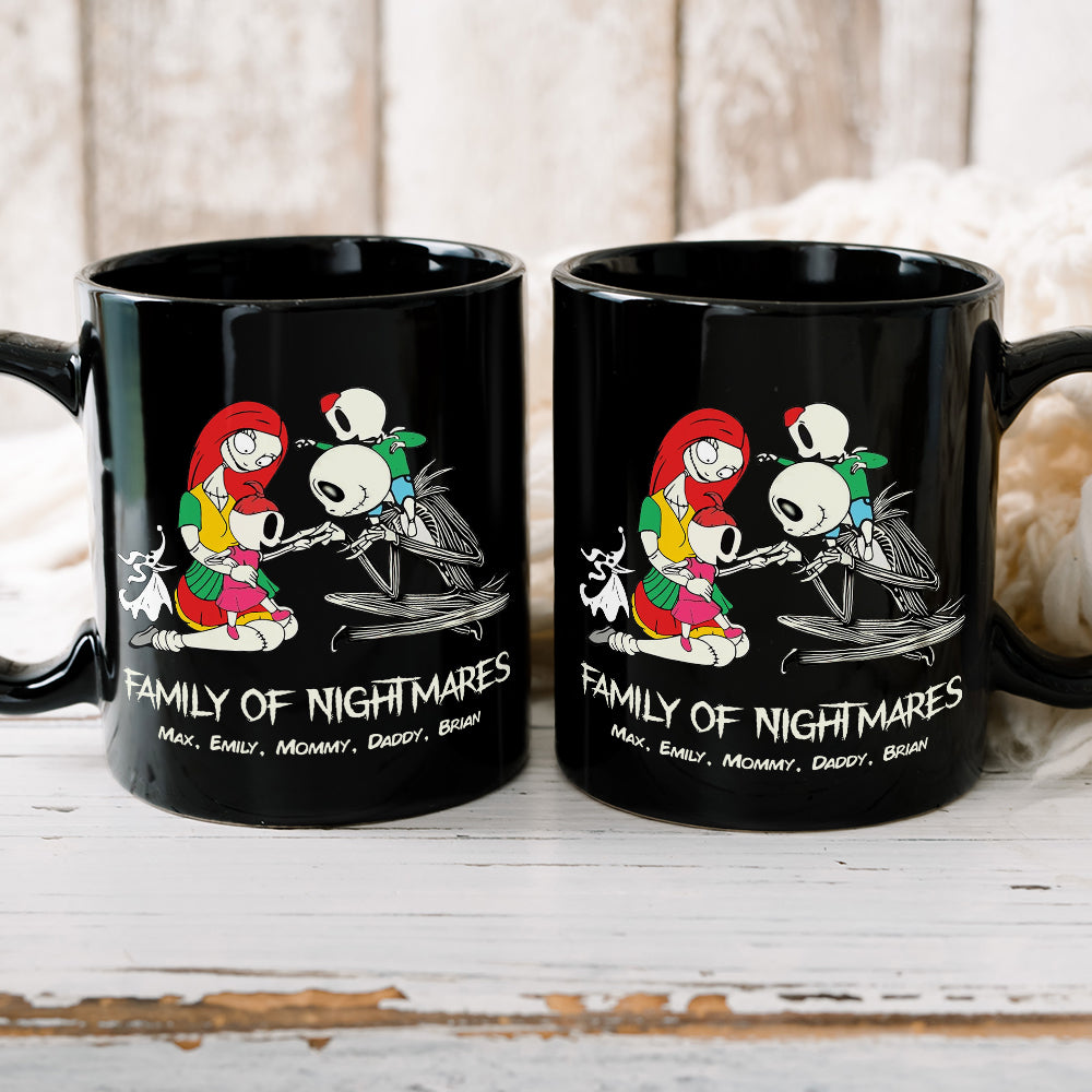 Family of Nightmares Personalized Black Mug Coffee Mug PopCulturePrints