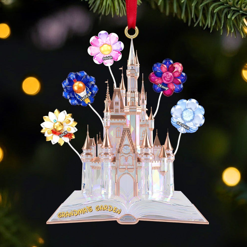“Grandma’s Garden” - Personalized Christmas Ornament, Custom Gift for Grandma and Loved Ones Ornament PopCulturePrints