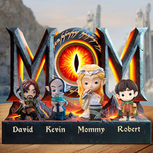 Load image into Gallery viewer, “For the Mom Who&#39;s a Fantasy Hero” - Personalized Fantasy Mom Acrylic Plaque - Gift for Mom, Grandma, and More Shaped Plaques PopCulturePrints
