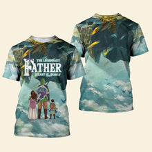 Load image into Gallery viewer, Legendary Dad 3D Shirt - Personalized Family Adventure AOP Products PopCulturePrints
