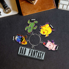 Load image into Gallery viewer, Custom Fantasy Dad Keychain - Personalized Gift for Father&#39;s Day Keychains PopCulturePrints
