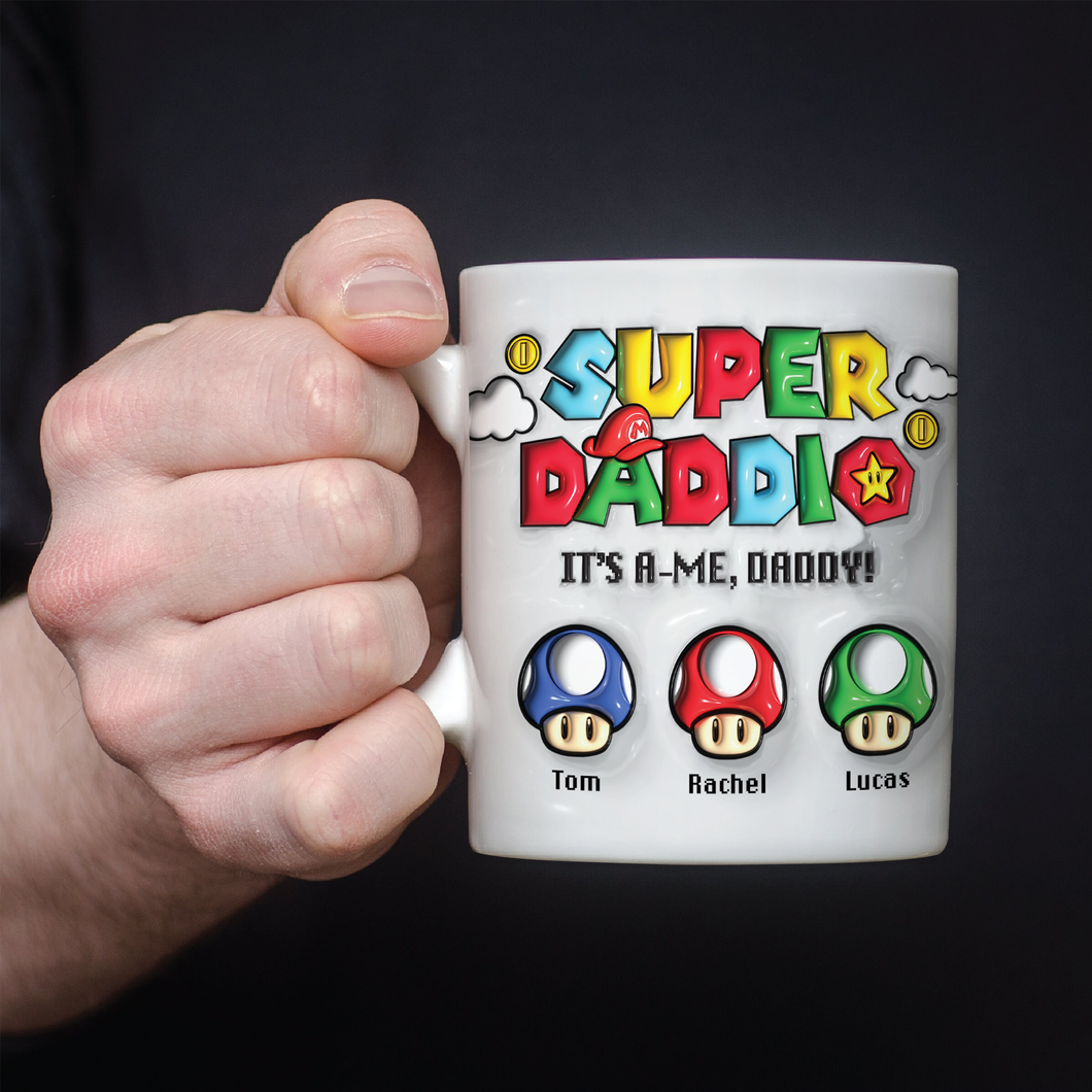 Super Daddio Personalized Coffee Mug for Father's Day Coffee Mug PopCulturePrints