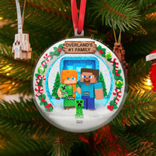 Load image into Gallery viewer, Celebrate Family Moments - Personalized Snow Globe Ornament - Unique Gift for Christmas Ornament PopCulturePrints

