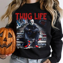 Load image into Gallery viewer, Thug Life Halloween Shirt for Horror Fans
