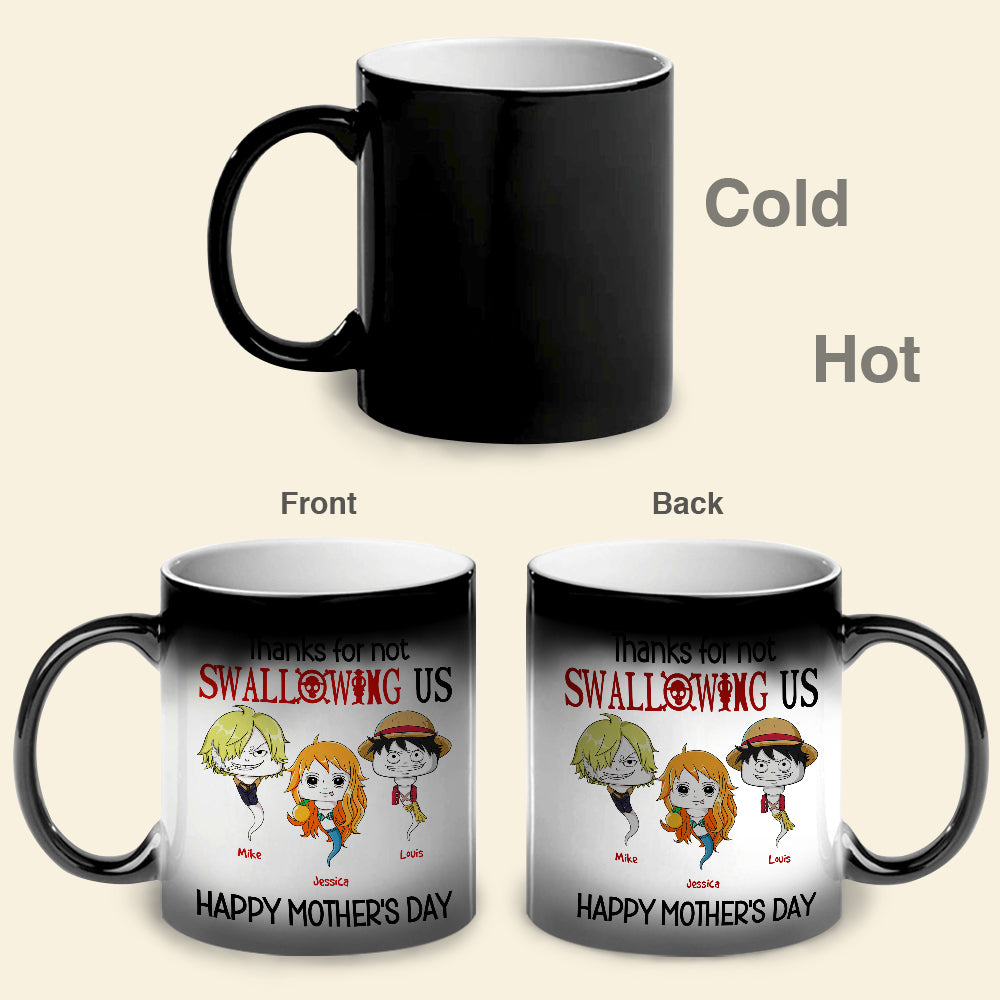 Customized Mother's Day Magic Mug - Anime Character Design Coffee Mug PopCulturePrints