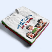 Load image into Gallery viewer, Losing My Mind One Kid At A Time - Personalized T-shirt for Dads and Grandpas T-shirt PopCulturePrints
